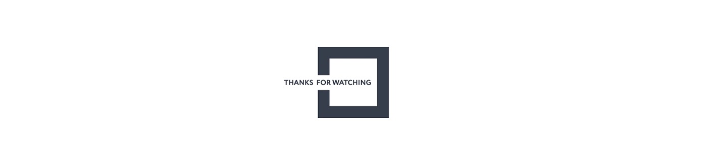 The presentation end card: thanks for watching