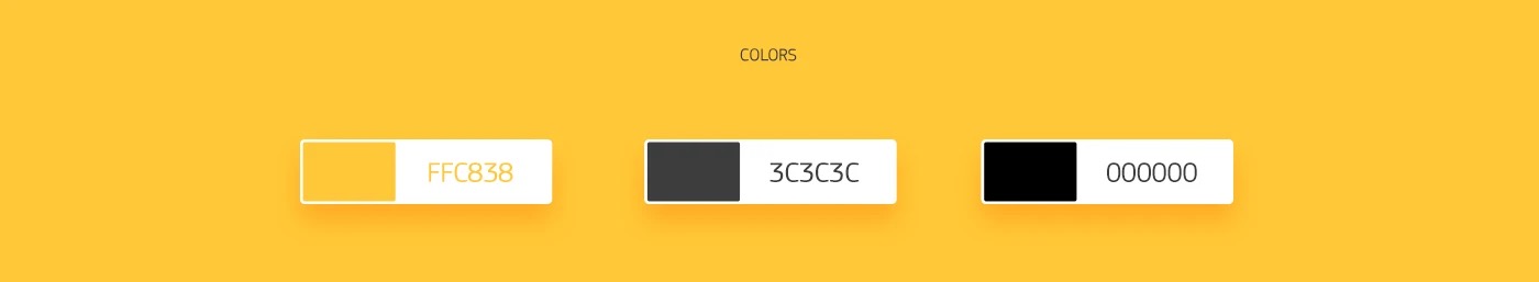 Golden 90 brand colors: gold FFC838, dark grey 3C3C3C, black 000000